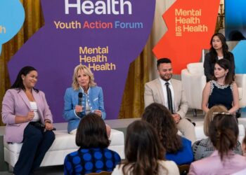 Jill Biden, Selena Gomez lead talk on youth mental health